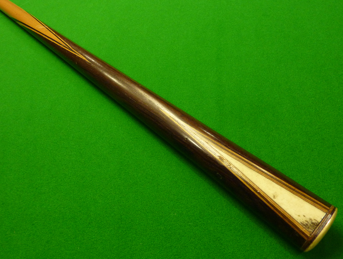 French Billiard Cue - Pearwood shaft - Ivory inserts