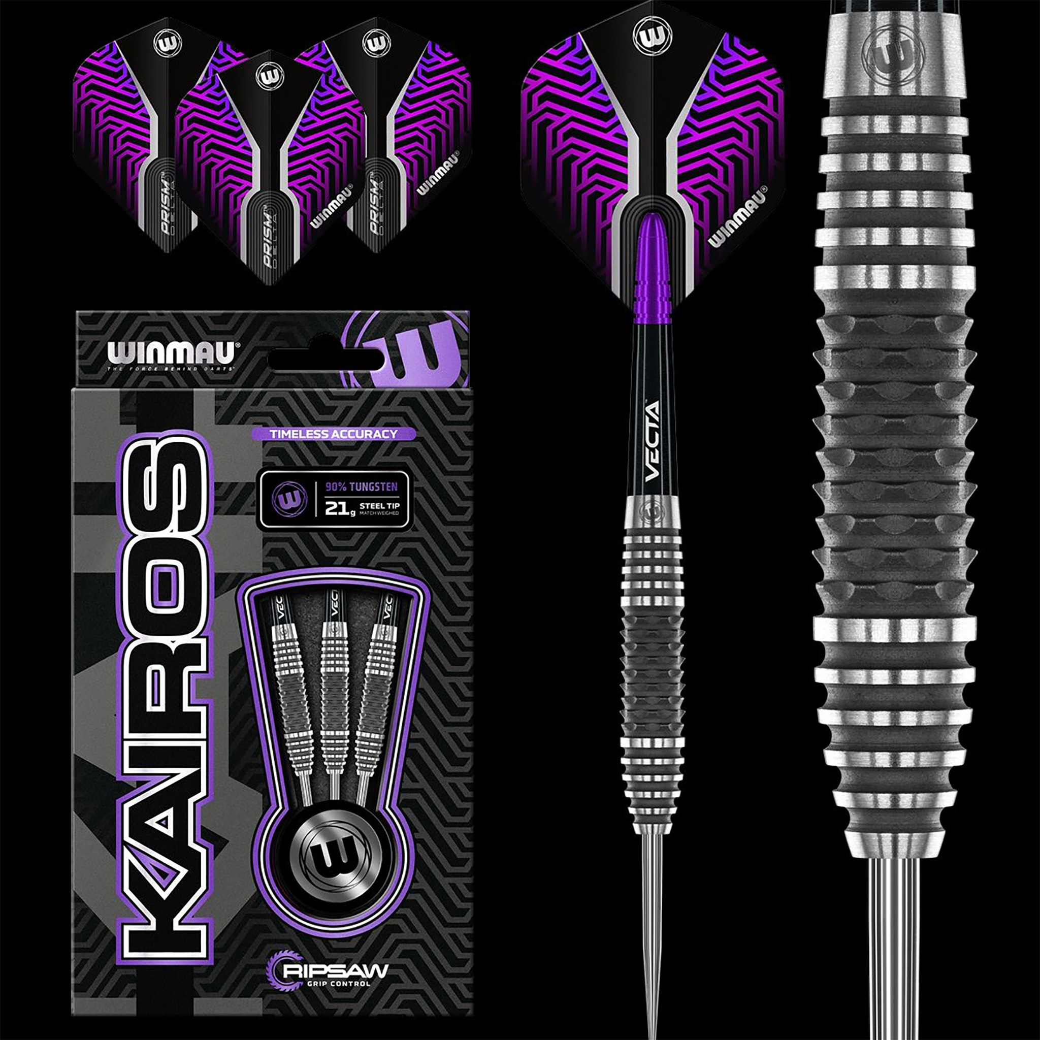 Kairos darts 90% Tungsten - Ripsaw grip