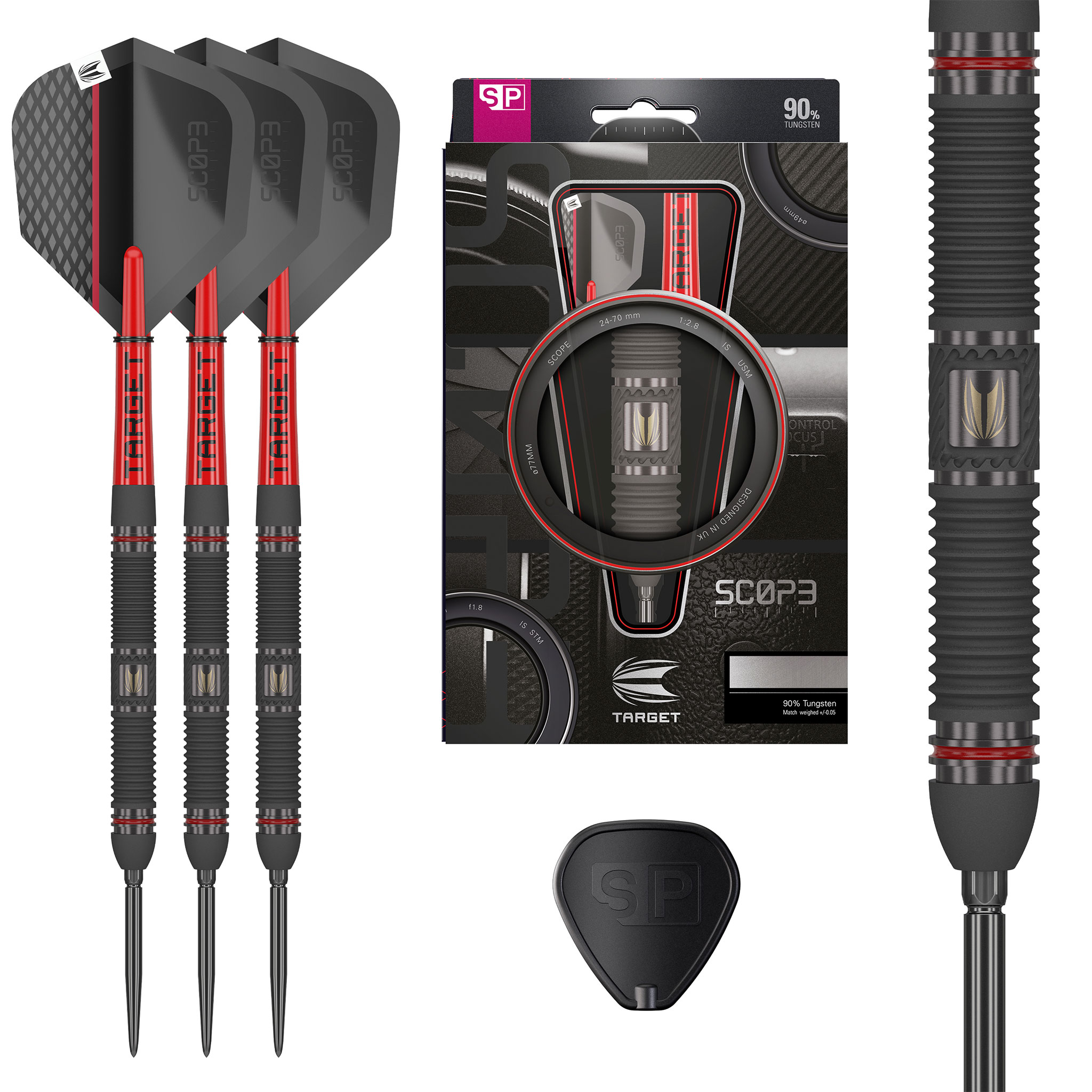 SCOPE 90% 01 SP STEEL TIP DARTS SET 2024