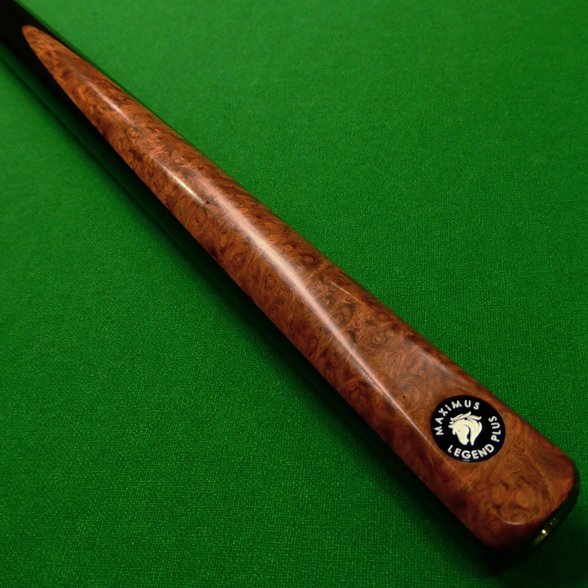 1pc Maximus Legend Plus snooker cue - Ash, Ebony & Amboyna Burr (A)