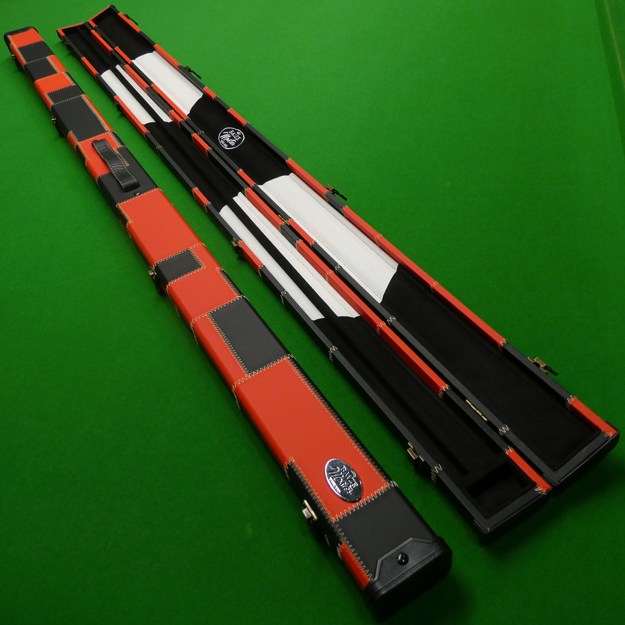 1pc Baize Master Black & Red Patchwork cue case