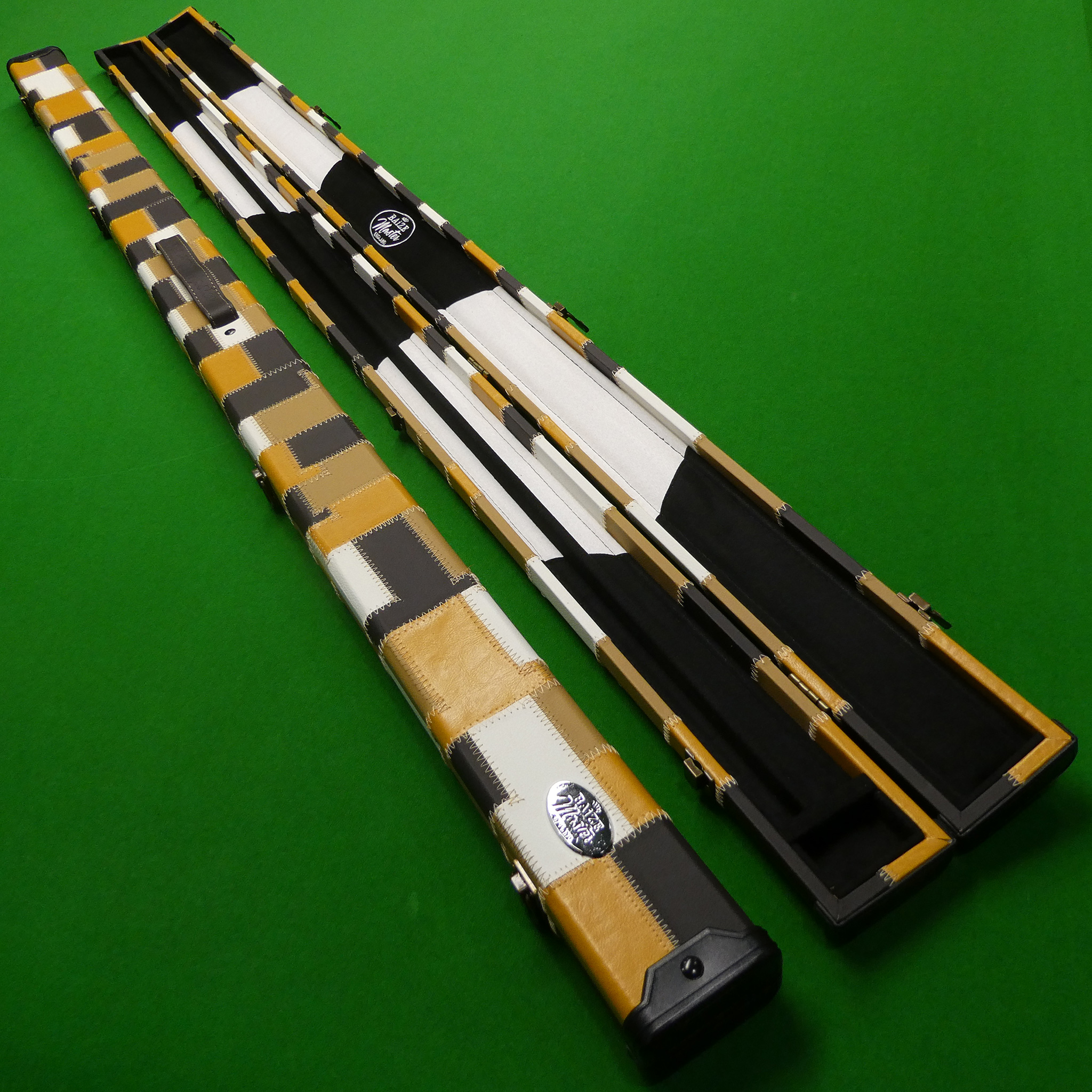 1pc Baize Master Gold Patchwork cue case