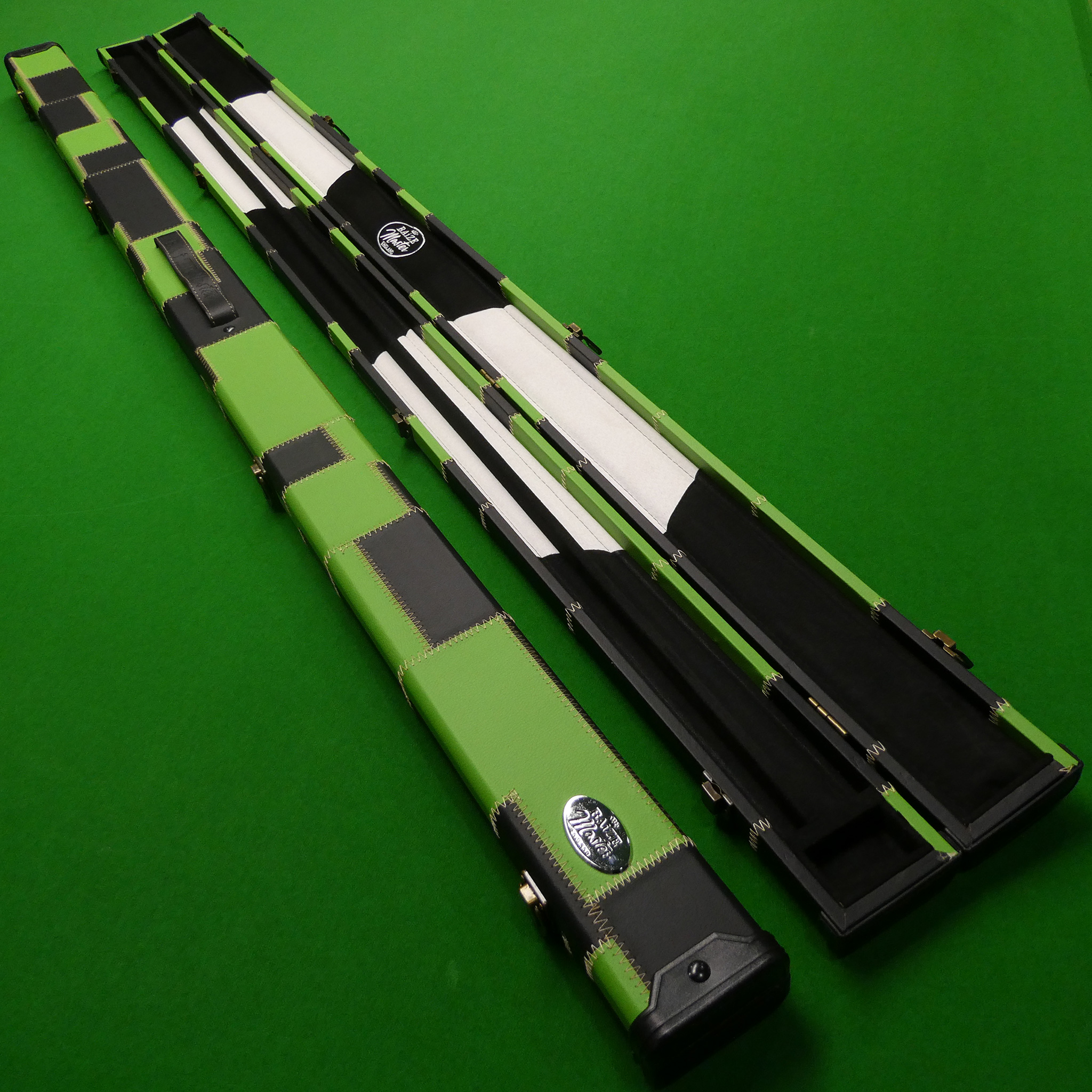 1pc Baize Master Black & Green Patchwork cue case