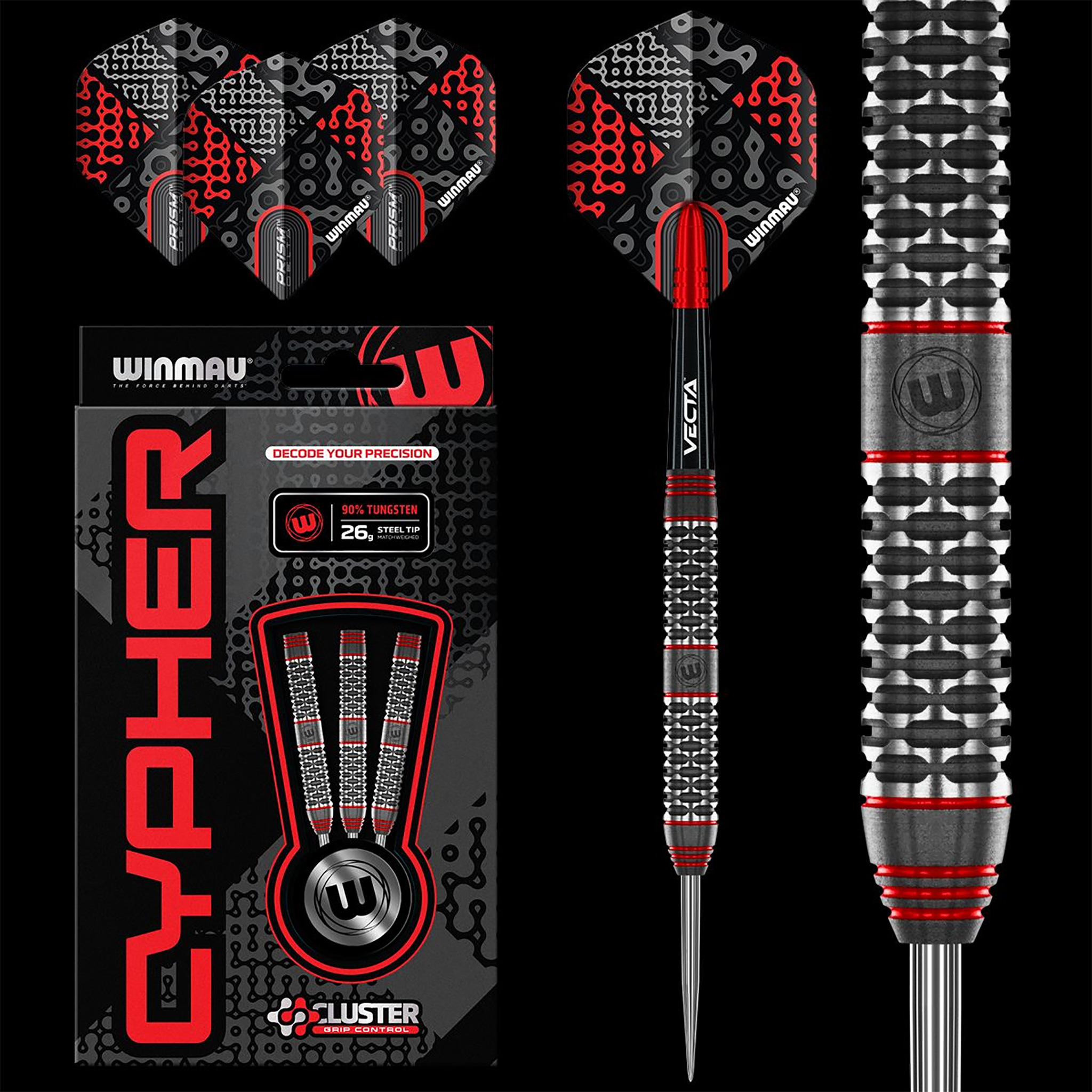 Cypher darts 90% Tungsten - Cluster grip