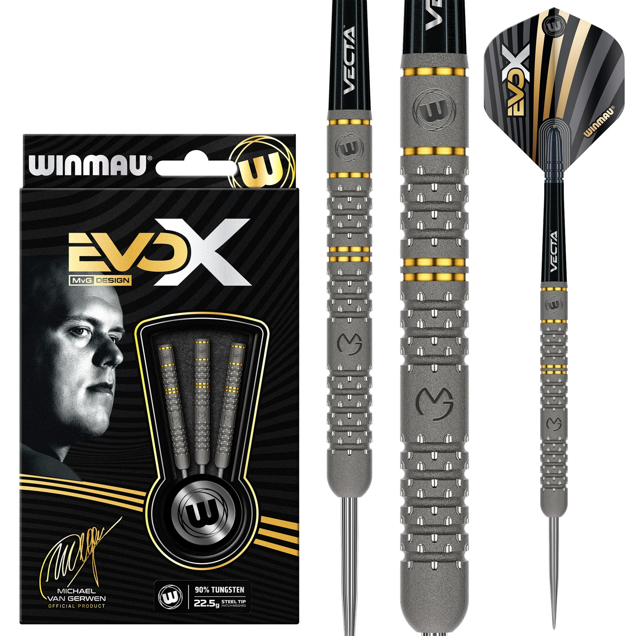 MVG EvoX Darts set 90% Tungsten 22.5g