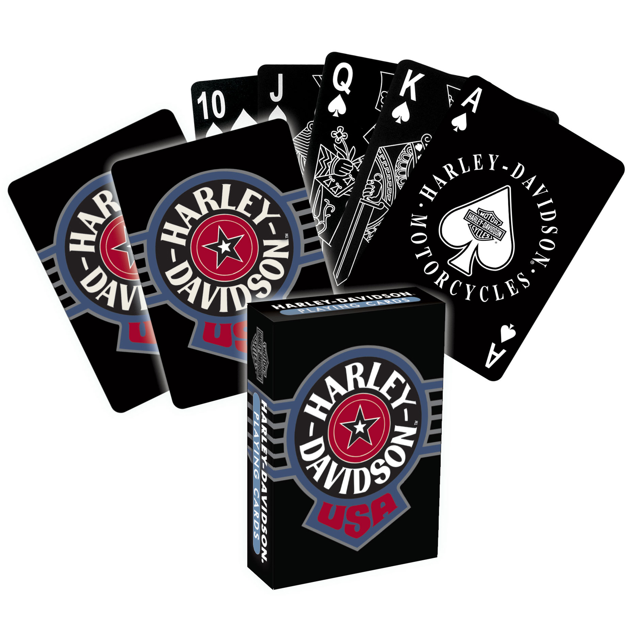 Harley Davidson Fatboy Playing cards - Plastic