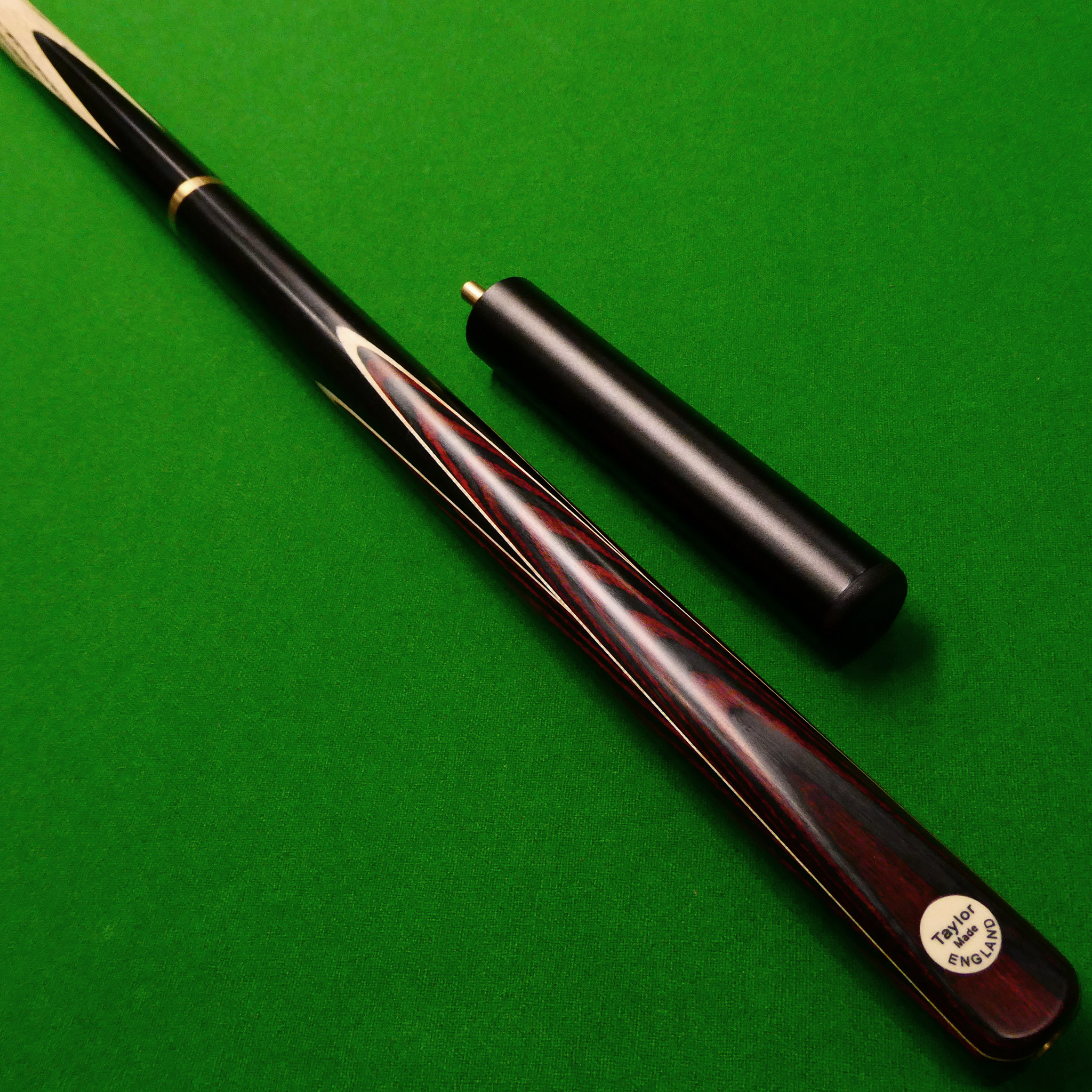 3/4 Taylor Special Brown Hand Spliced Snooker cue + Mini Butt