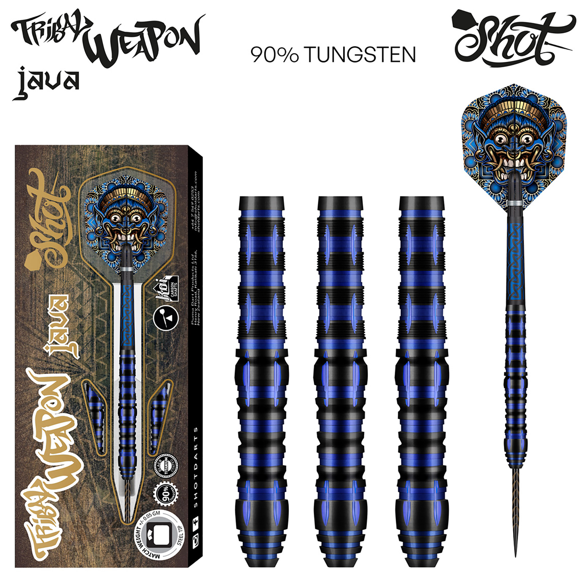 Tribal Weapon Java Steel Tip Darts Set