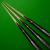 3/4 Taylor Special Green Hand Spliced Snooker cue + Mini Butt - view 3