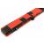 3/4 Baize Master Luxury cue case Black & Red Patchwork - view 2