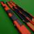 1pc Slimline cue case Black & Red Patchwork - view 3