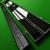 1pc Baize Master Black Patchwork cue case - view 5