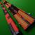 1pc Slimline cue case Black & Red Patchwork - view 5