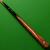 3/4 Maximus Legend Plus snooker cue - Ash, Ebony & Amboyna burr - view 1