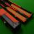 1pc Slimline cue case Black & Red Patchwork - view 4