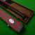 2pc Baize Master deluxe cue case - Burgundy - view 2