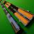 1pc Slimline cue case Black & Blue Patchwork - view 5