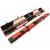 3/4 Baize Master Luxury cue case Black & Red Patchwork - view 1