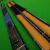 1pc Slimline cue case Blue & Black pimple - view 3