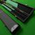 3/4 cue case Chequered Black & Green - view 5