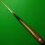 1pc Maximus Legend Plus snooker cue - Ash, Ebony & Amboyna Burr (B) - view 6