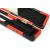 3/4 Baize Master Luxury cue case Black & Red Patchwork - view 4