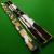 1pc Baize Master Gold Patchwork cue case - view 1