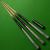 3/4 Bamford green snooker cue + 6" Mini butt - view 6