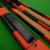 1pc Slimline cue case Black & Red Patchwork - view 2