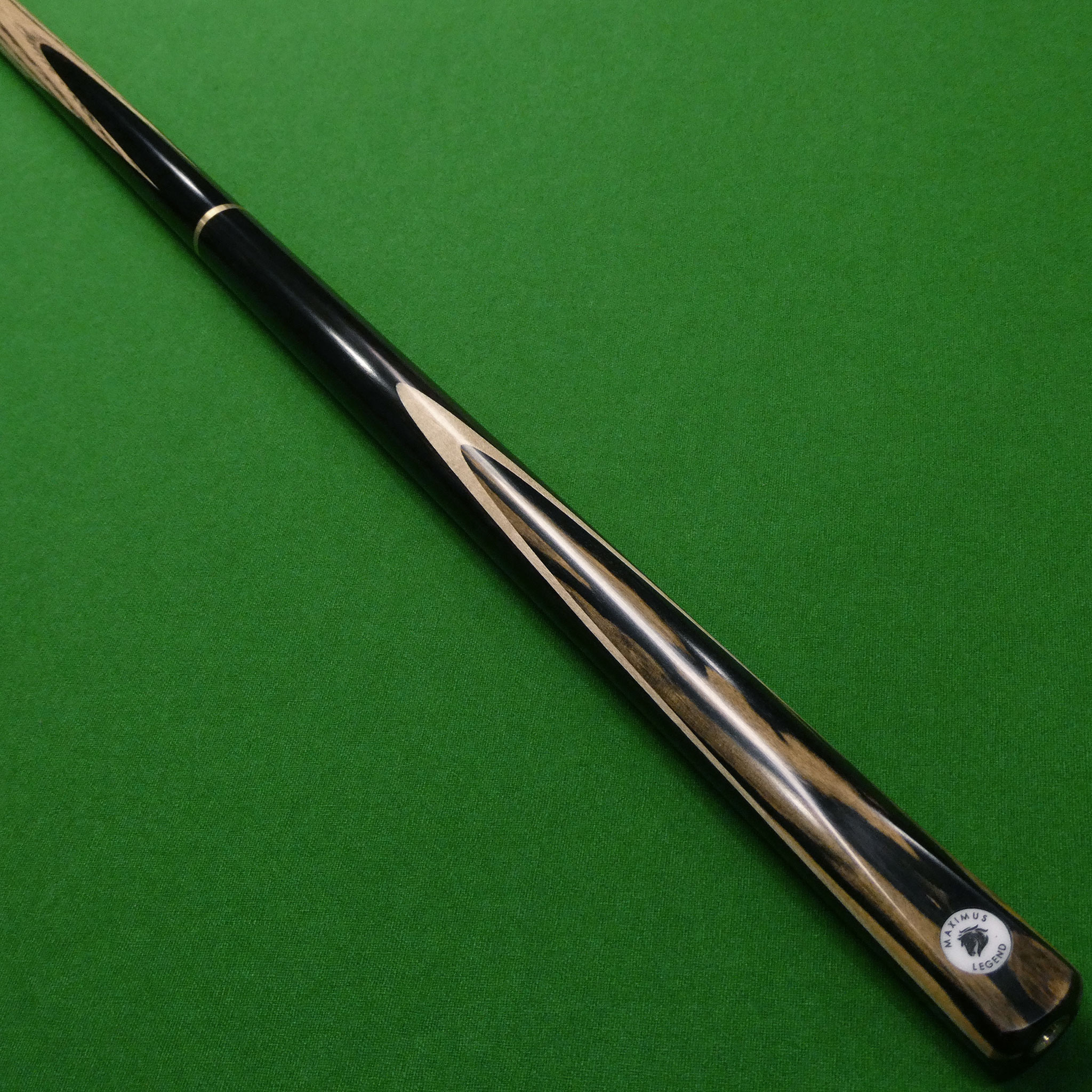 3/4 Maximus Legend snooker cue - Ash, Ebony & Pale Moon (C)