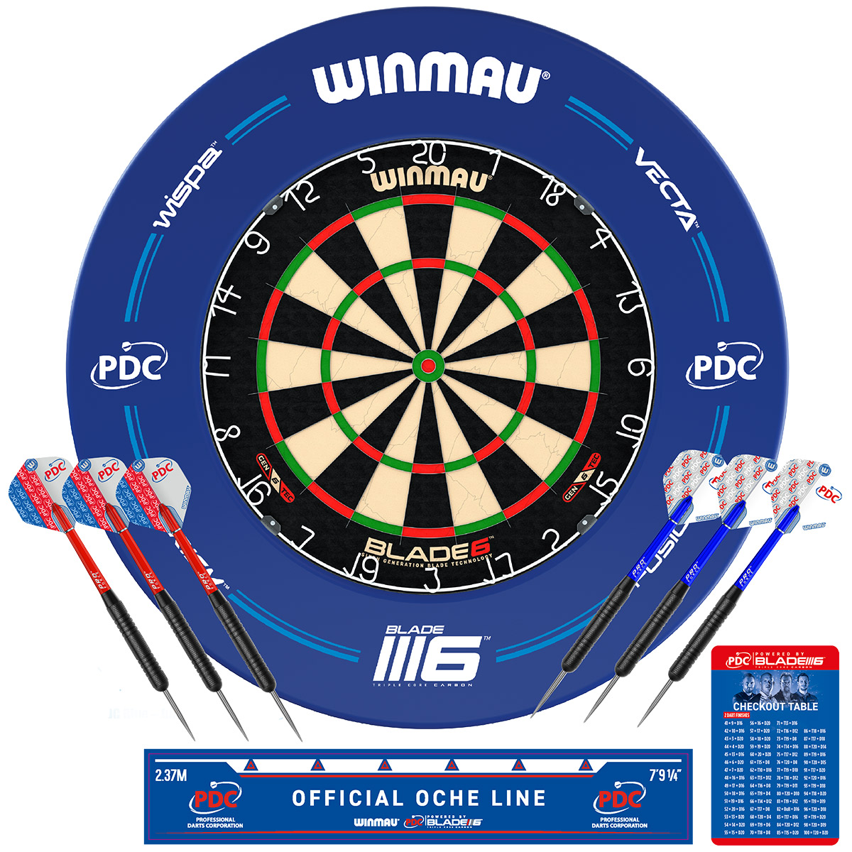 Winmau PDC Dartboard & Surround set