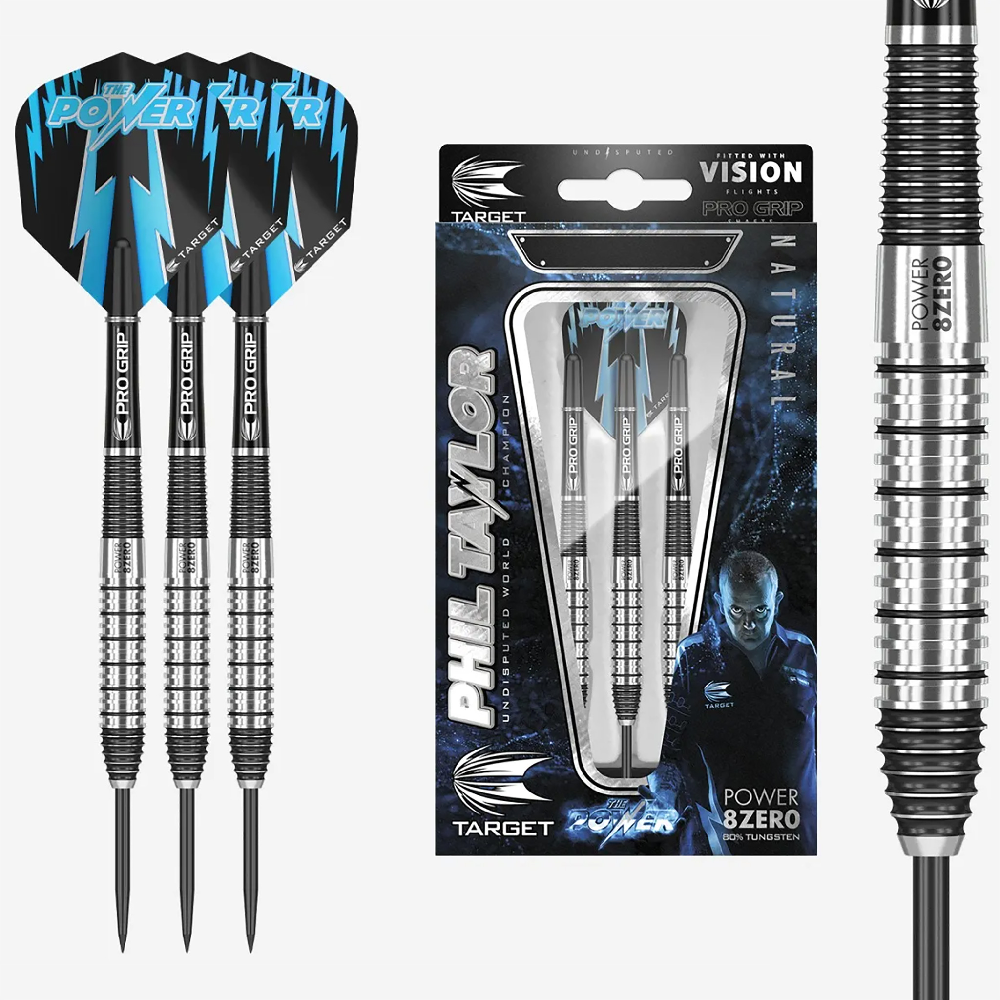 PHIL TAYLOR POWER 8-ZERO 2 DARTS SET