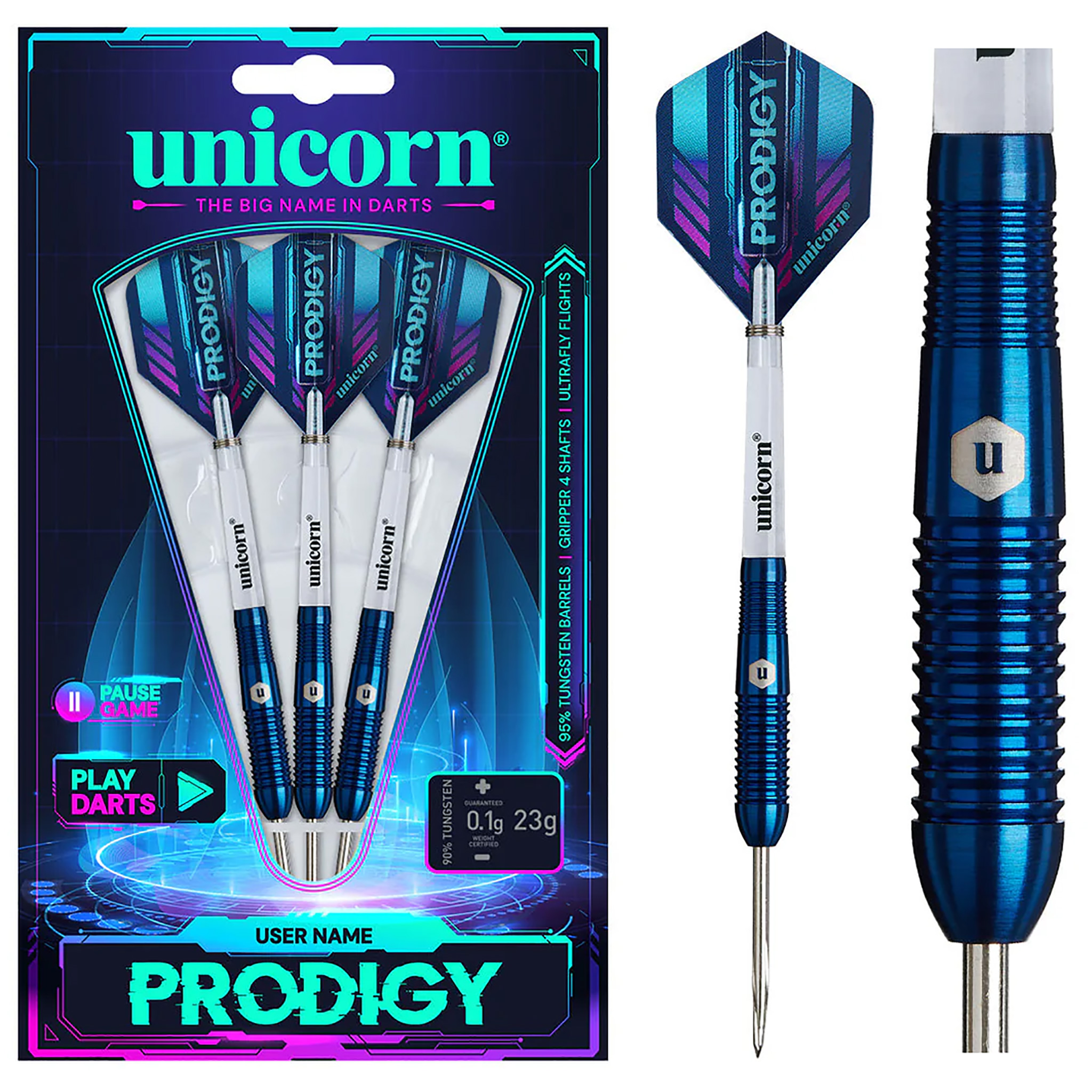 Prodigy 02 Torpedo darts set 95%