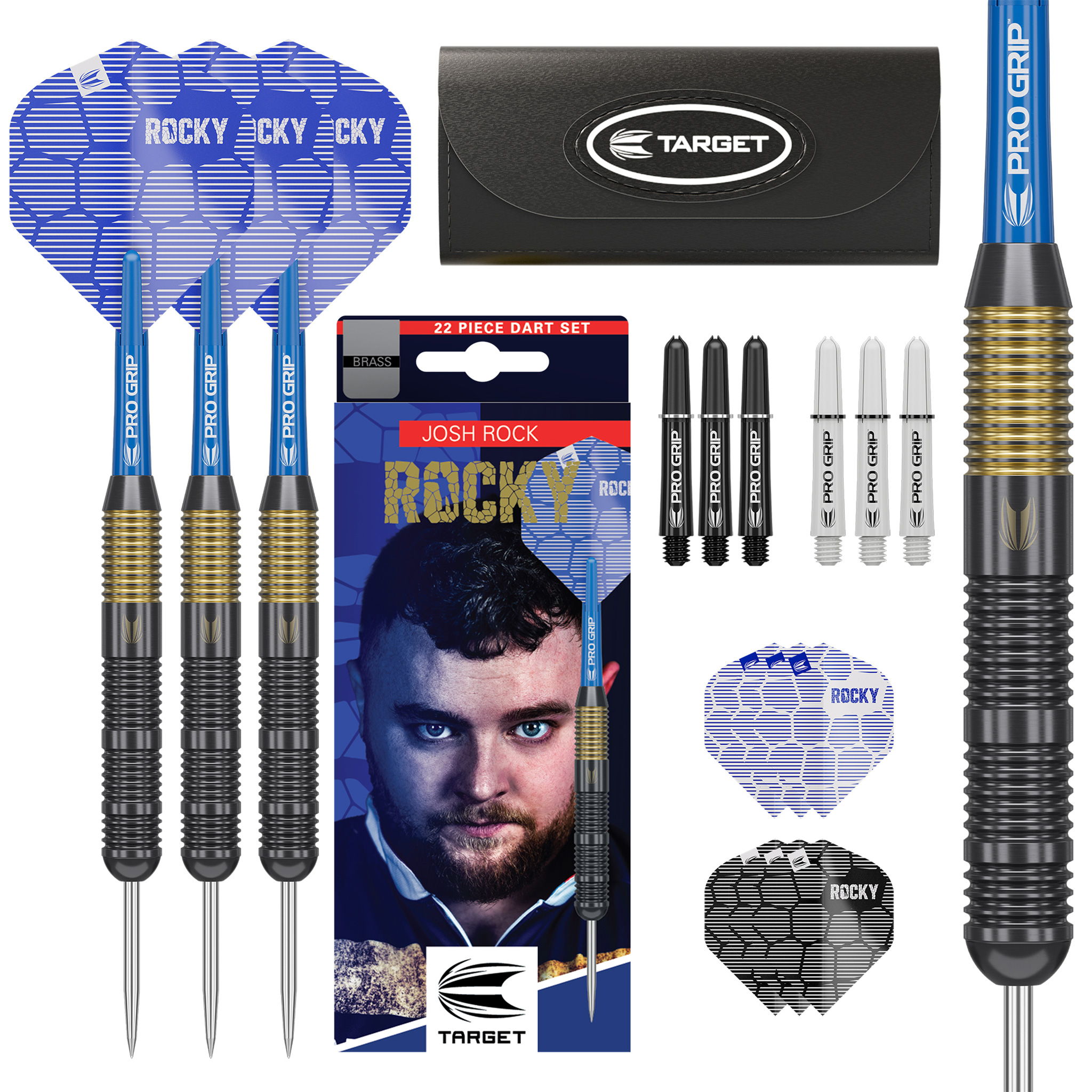 JOSH ROCK BRASS DARTS SET STEEL TIP 22g 2025