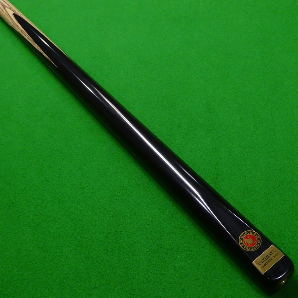 **1pc Somdech Ultimate Snooker cue - Plain Ebony 