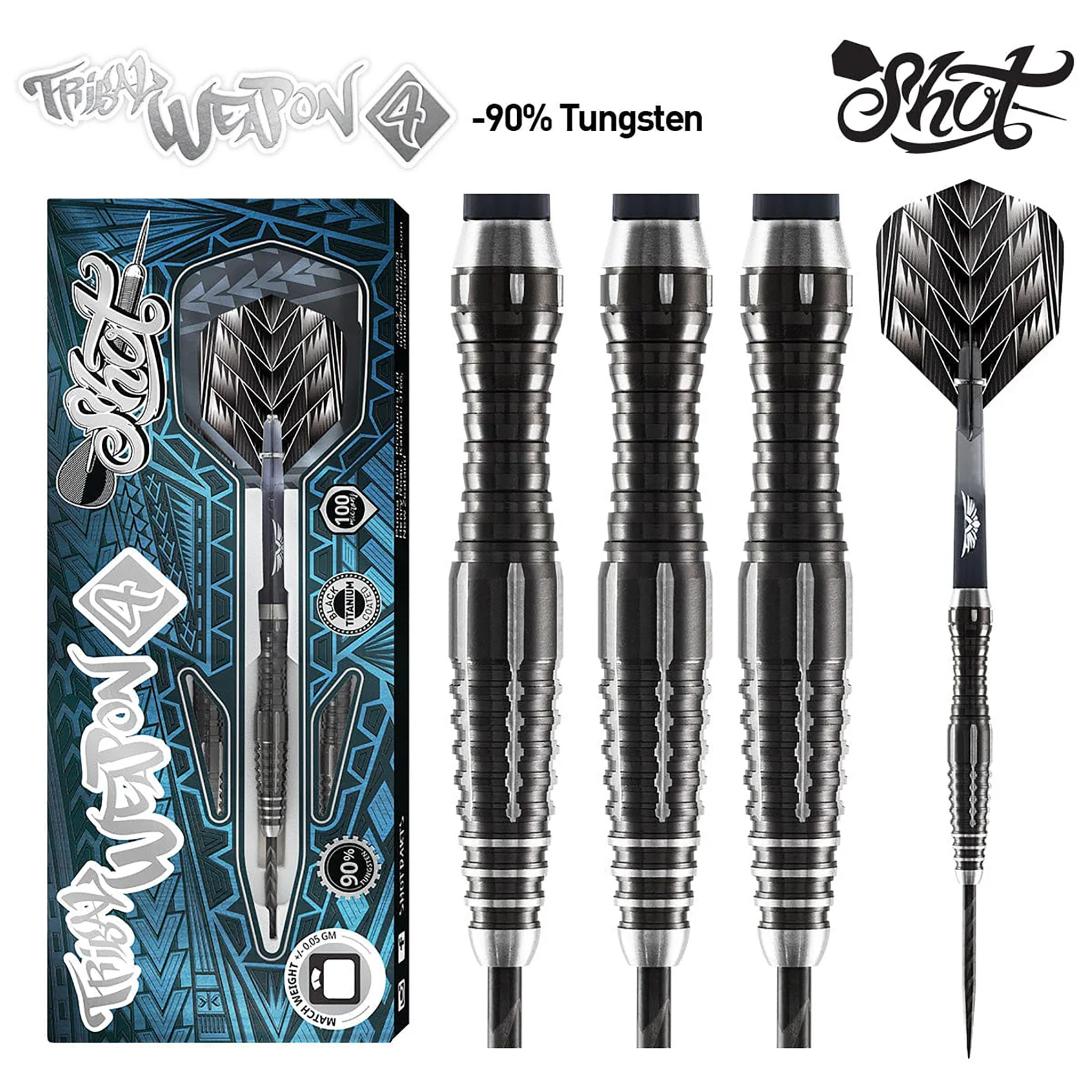 Tribal Weapon 4 Steel Tip Darts Set